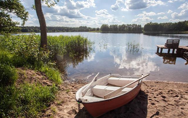 Domwigierski Pl -Jeziorki -Gr- Comfort-Ferienhaus-Polen - Wlasna Linia Brzegowa I Sauna Wysoki Most  Εξωτερικό φωτογραφία